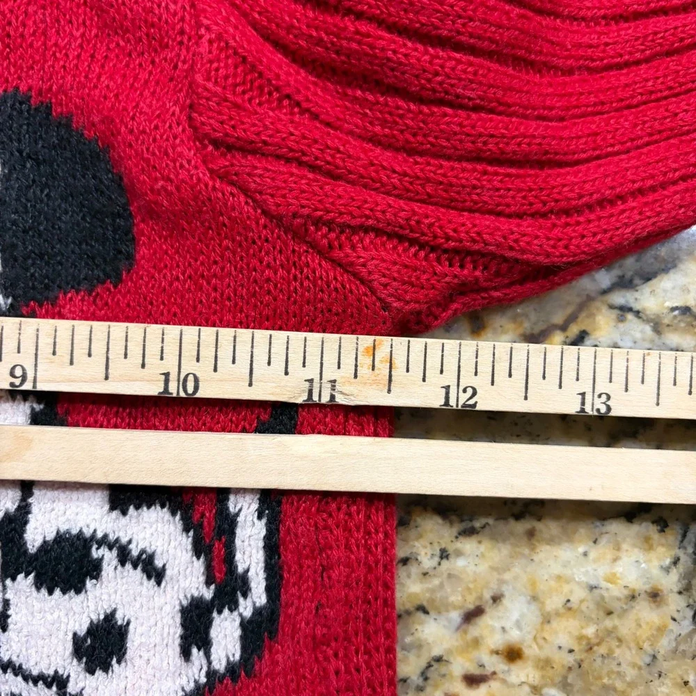 Heartworks Vintage Dalmatian Puppy Red Cable Knit Zip Up Hoodie Sweater Kids 5/6